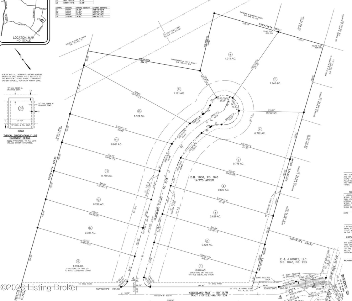 Lot 5 Cleveland Ct Shepherdsville, KY 40165 1642414 Wray Estates
