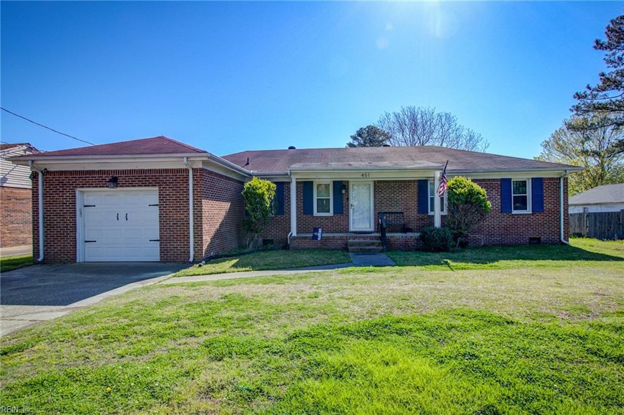 451 N Washington Hwy Chesapeake, VA 23323 MLS 10526633