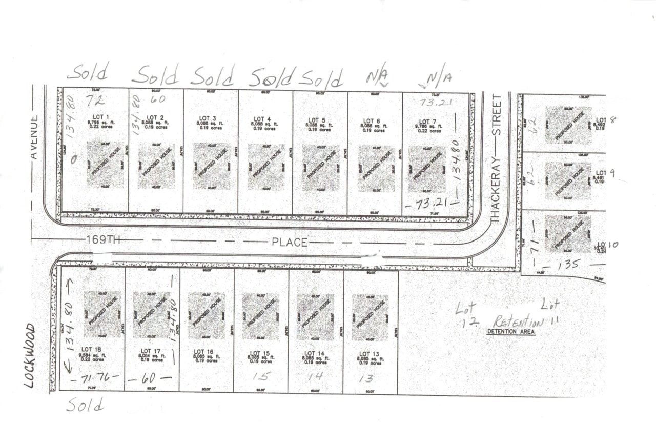 16352 169 Lot #14 Place Oak Forest, IL 60452 | MLS 12439078