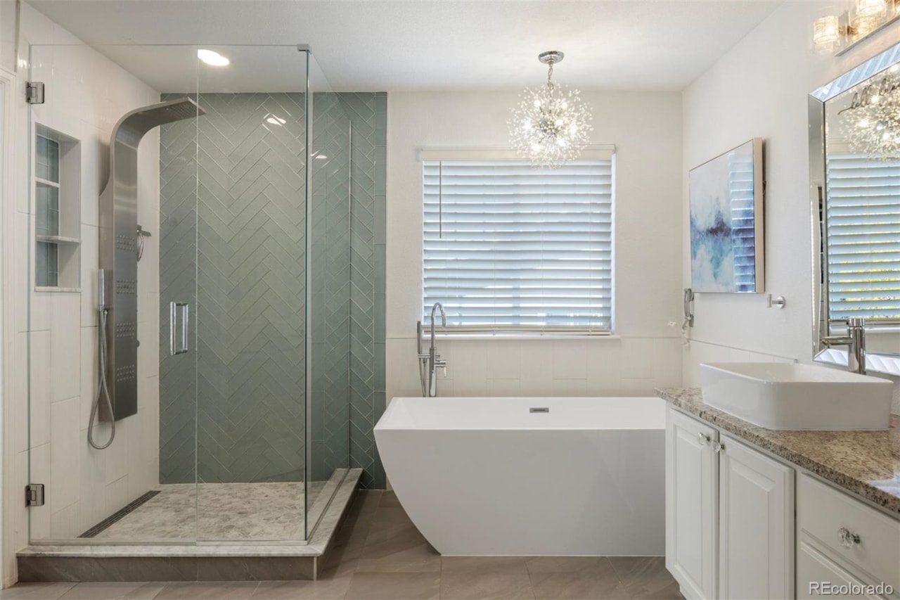 6798 Serena Ave Castle Pine North This beautifully updated 5 bedroom | 4 bathroom Castle Pines home blends modern luxury with... Castle Pines Douglas CO 80108 8512916 home for sale $950,000 8512916 Photo 24