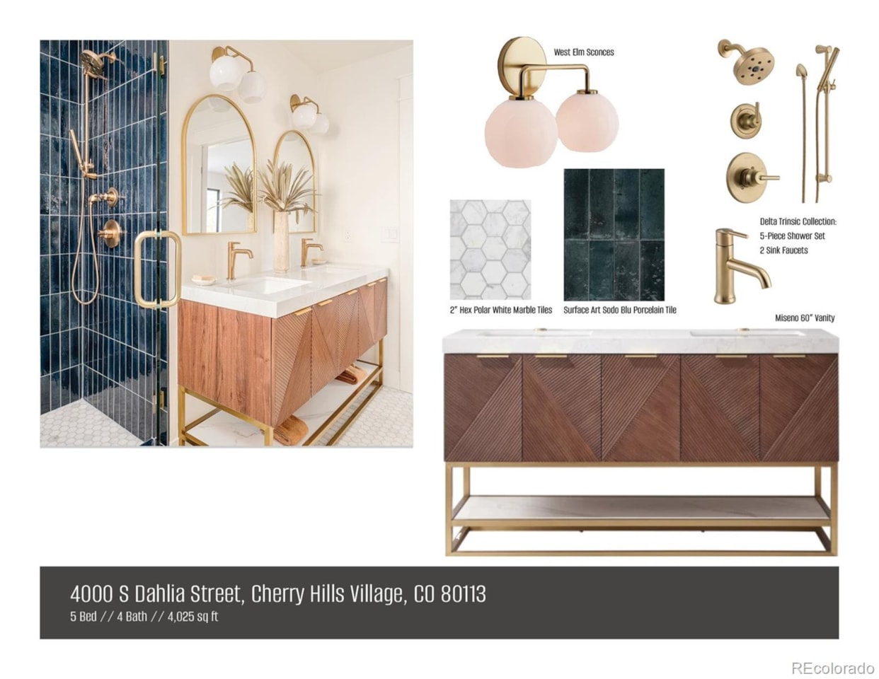 4000 S Dahlia St Cherry Hills North This stunning design-forward Neroli Renovations 5-bed, 4-bath home on .44 acre in Cherry Hills... Cherry Hills Village Arapahoe CO 80113 3042887 home for sale $2,637,000 3042887 Photo 49