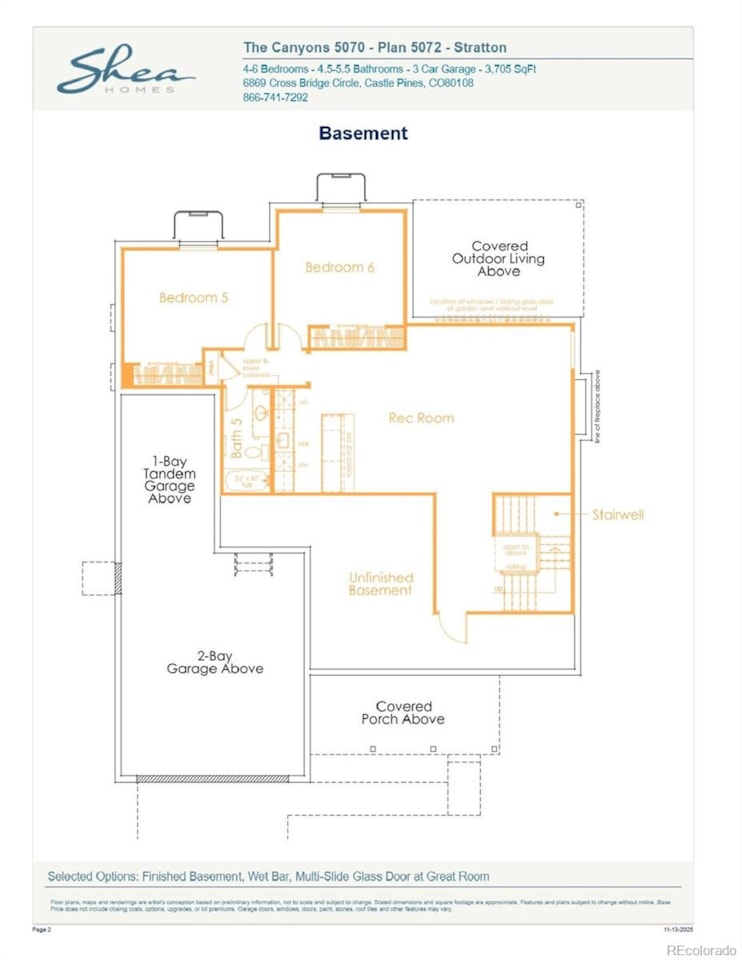 6466 Still Pine Circle The Canyons Gorgeous 2 story home with walk out basement backing to open space in The Canyons.  This home... Castle Pines Douglas CO 80108 2881809 home for sale $1,675,160 2881809 Photo 43