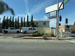 Corner and side view of the Sonoma Boulevard property