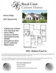 9101 Hidden Pond Street New Fairview, TX 76247