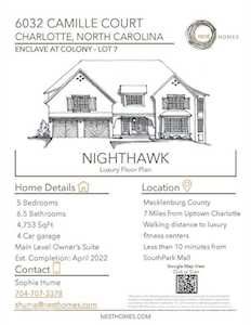 6032 Camile Ct Charlotte, NC 28226