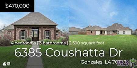 6385 Coushatta Dr Gonzales, LA 70737