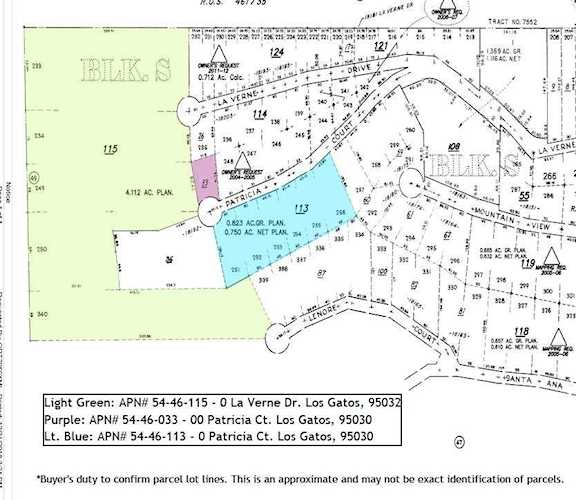 0 Patricia Court Los Gatos, CA 95030 | MLS 52177679 Photo 1