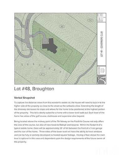 55235 Broughton Chapel Hill, NC 27517