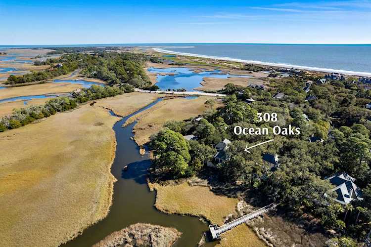 Home For Sale in Kiawah Island Kiawah Island Charleston. 308 Ocean Oaks Court.| Matt O’Neill Real Estate Photo 1