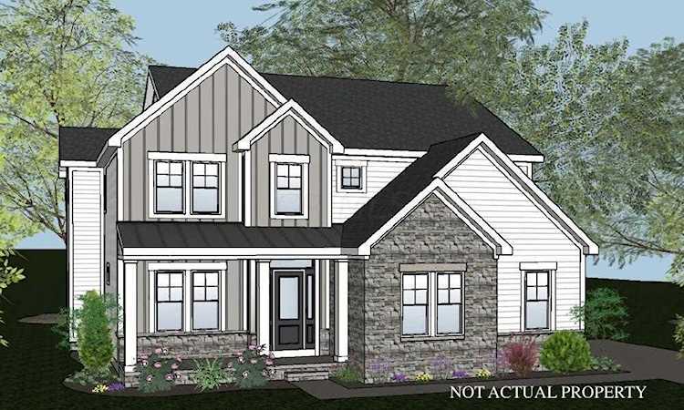 For Sale: $1,099,900 A home for sale for sale at 9044 Advocet Drive Powell, OH 43065 - Delaware. MLS 223005060 - This custom 2 story features a large front porch, 1st flr 10' ceilings and 8' doors, tray ceilings... Photo 1