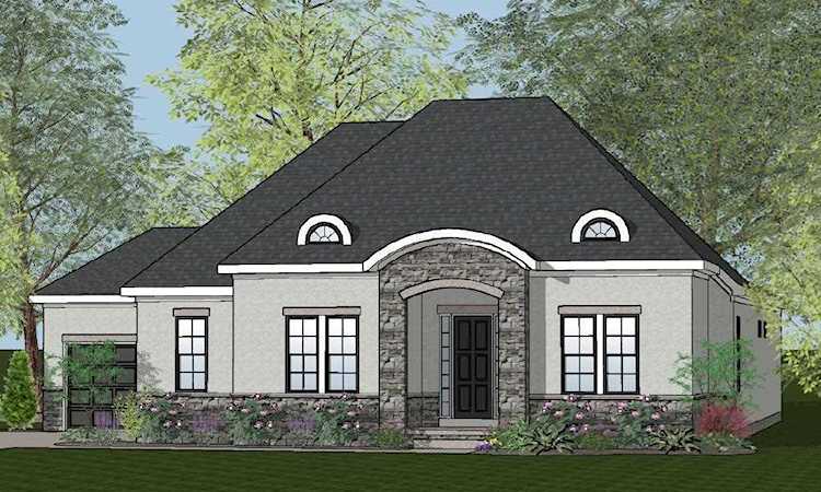For Sale: $895,900 A home for sale for sale at 6510 Via Florenza Drive Galena, OH 43021 - Delaware. MLS 223005757 - This custom ranch features an 11' ceiling front porch, 1st floor 10' ceilings, 8' doors, 12' beamed... Photo 1