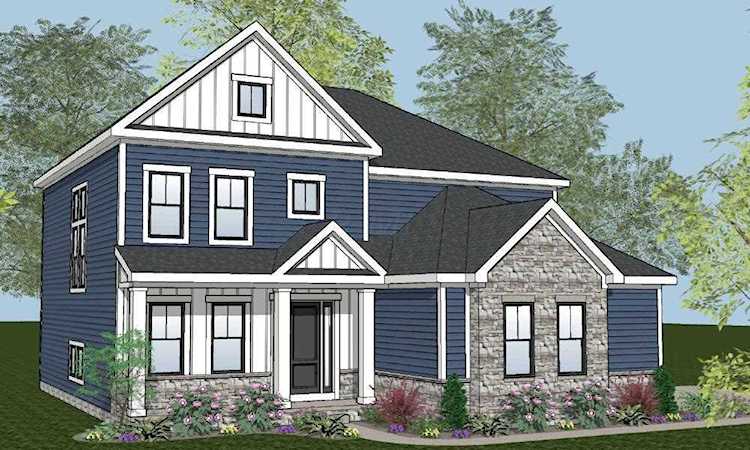 For Sale: $999,900 A home for sale for sale at 6211 Via Florenza Drive Galena, OH 43021 - Delaware. MLS 223005773 - This custom 2 story home features 10′ ceilings and 8′ doors on the 1st floor, a beamed... Photo 1