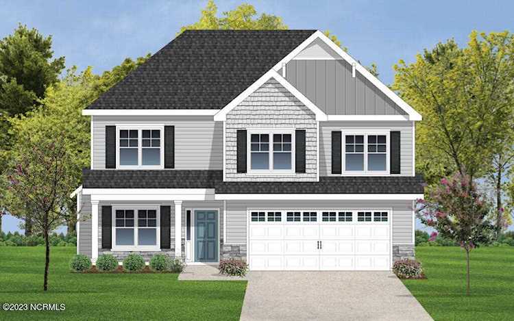 8021 Woodoats Ct Leland, NC in Grayson Park. Come see the new Saratoga plan from Hardison Building on this great oversized cul-de-sac lot.... Photo 1