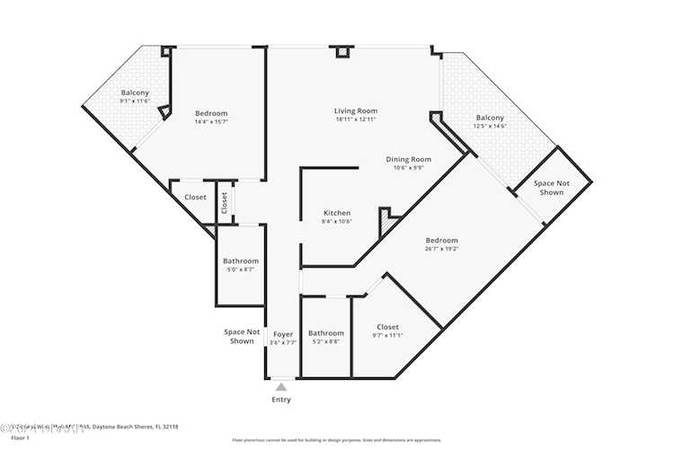 1 Oceans West Boulevard 15A5, Daytona Beach Shores, FL 32118 MLS