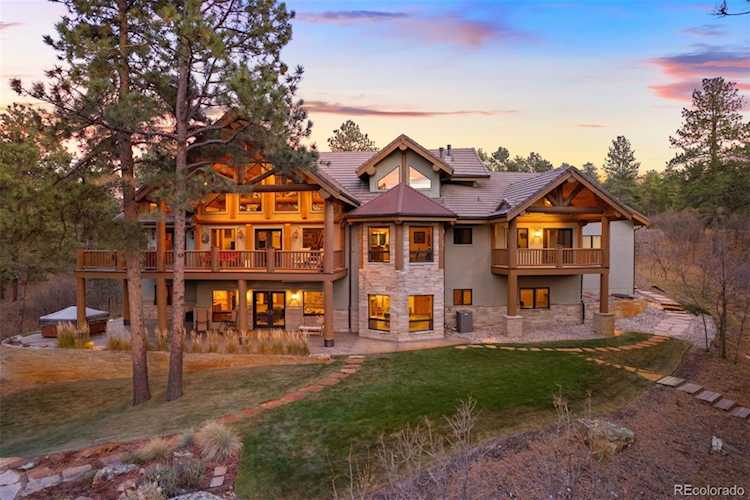 6833 Yampa Dr Bear Dance Luxury lodge design, forested privacy, and views of Bear Dance's 8th green come together... Larkspur Douglas CO 80118 3767631 home for sale $2,100,000 3767631 Photo 1