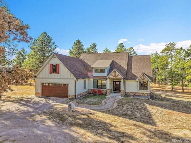 4980 Black Fox Circle Fox Ridge Nearly 3,000 sq ft custom home on 9.71 private, tree-lined acres with water rights. This... Elizabeth Elbert CO 80107 3873874 home for sale $1,100,000 3873874 Photo 1